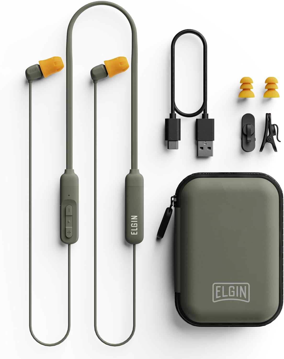 Elgin Discord Gen 3 Bluetooth Earplug Earbuds, OSHA Compliant Noise-Isolating Safety Wireless Headphones, All-Weather Earphones for Industrial Work, and High-Noise Environments