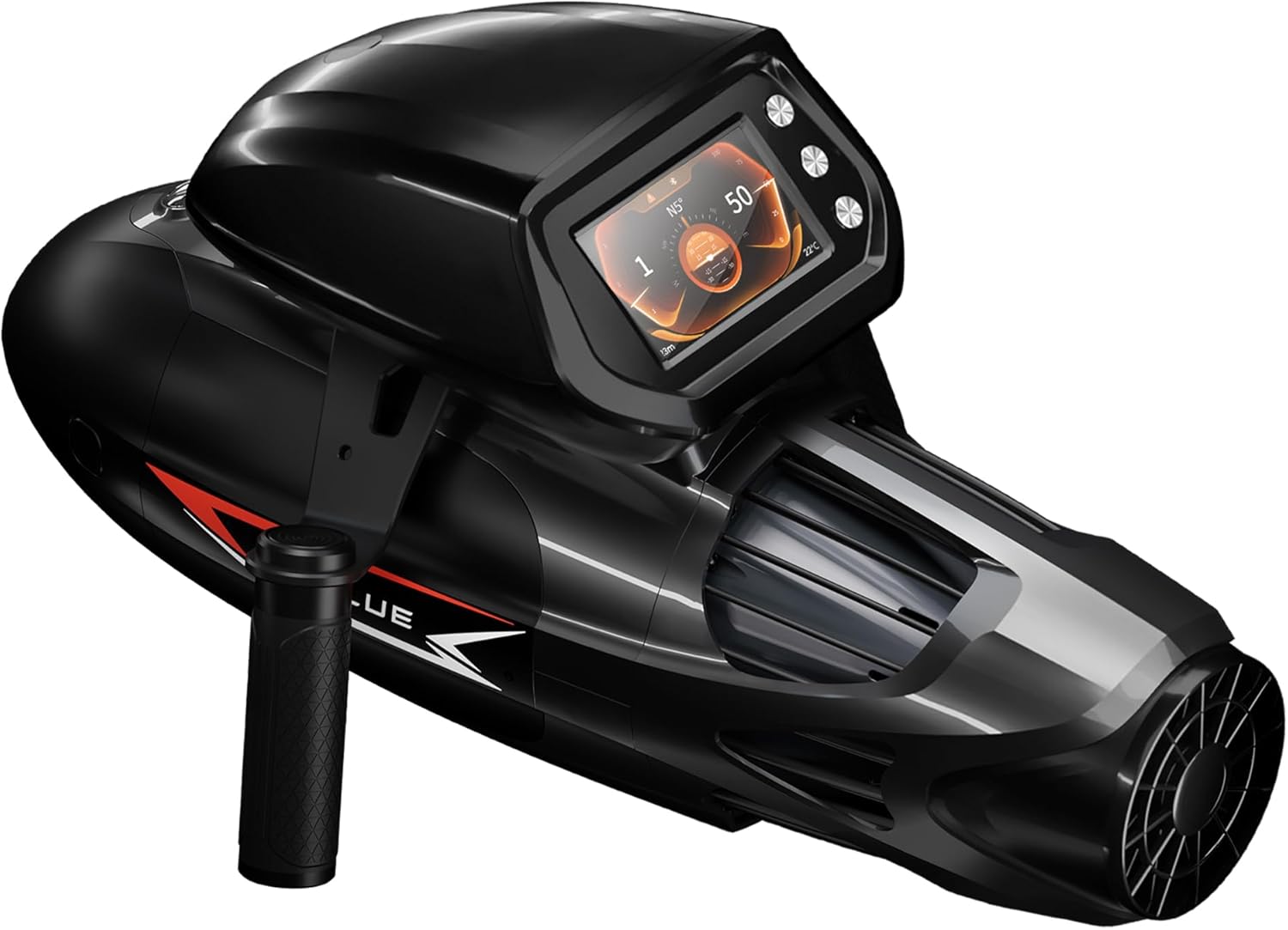 Vapor Pump-Jet Underwater Scooter 3 Gear Speed 60 Minutes 6.21mph 46lbf for Free Diving Scuba Diving Snorkeling Recreational Toys for Yachts and Boats