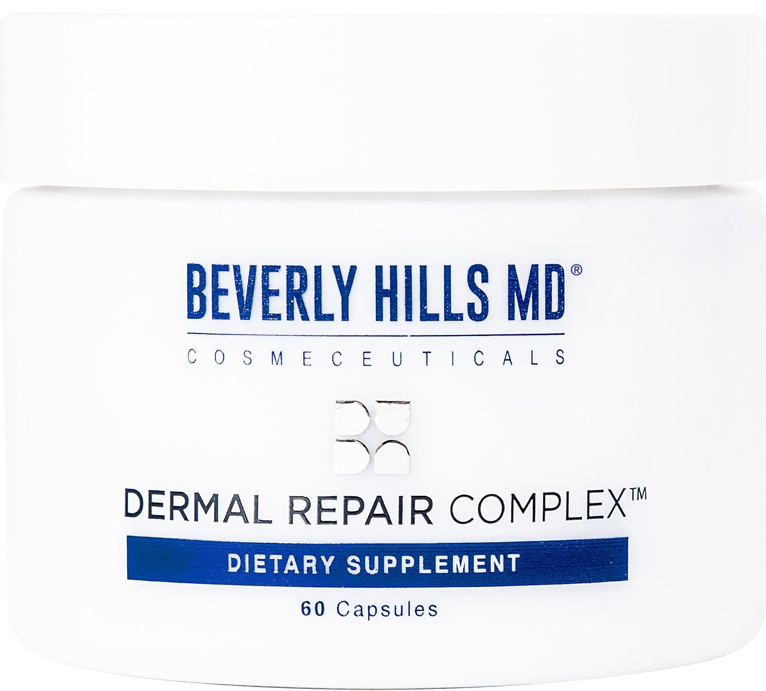 Dermal Repair Anti-Aging Supplement - Hyaluronic Acid, Collagen, Vitamins for Smooth, Plump Skin