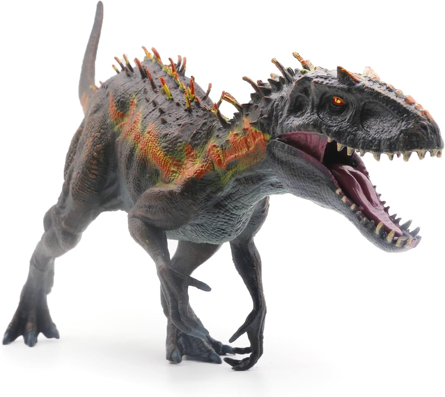 SIENON Large Dinosaur Toy Tyrannosaurs Rex 34CM, Realistic Jurassic Dinosaur Toy Figure, Plastic Hand-Painted D-Rex Model Educational Dino Playset for Kids Party Cake Decorations