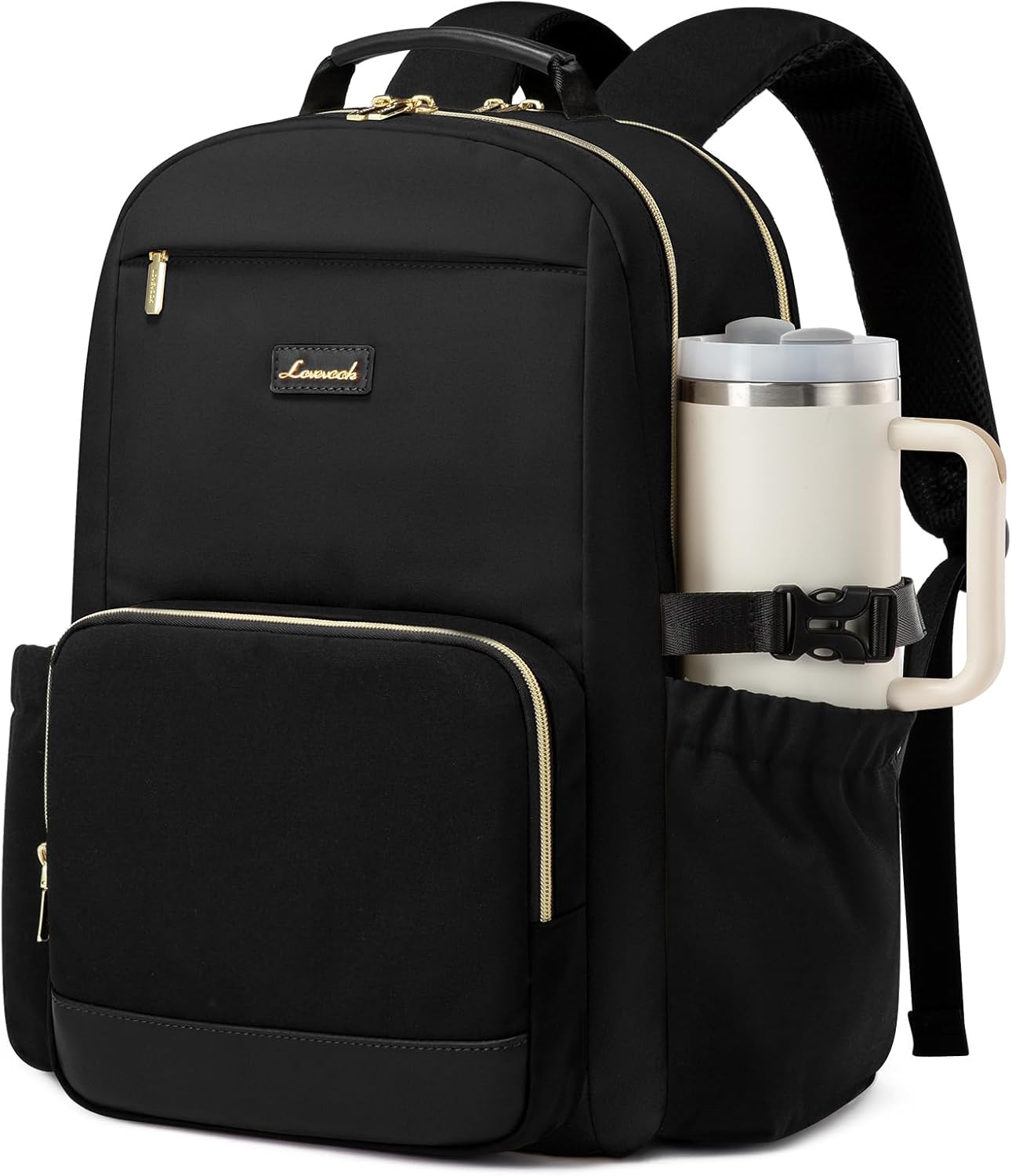 LOVEVOOK Laptop Backpack for Women with Pouch Pocket for Large Capacity Cup,18 Inch Backpack Womens Travel Backpack, Waterproof Laptop Computer Bag for Work Business Backpack College Teacher