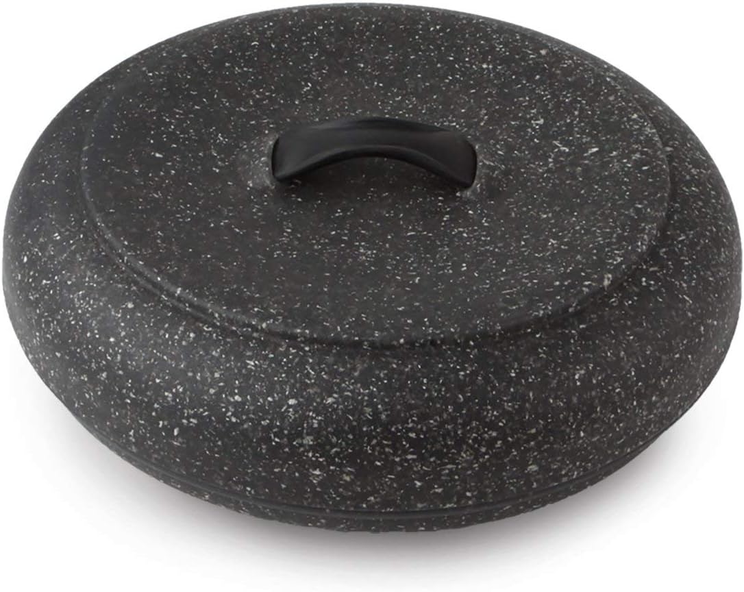 Dexas Microwavable Tortilla Warmer, 8.5"x 8.5"x 2.5" Granite Pattern.Ideal for tortillas, breads, pancakes, pita bread, corn breads
