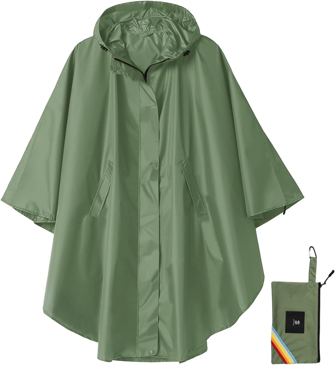 SaphiRose Damen Regenmantel Cape Coat