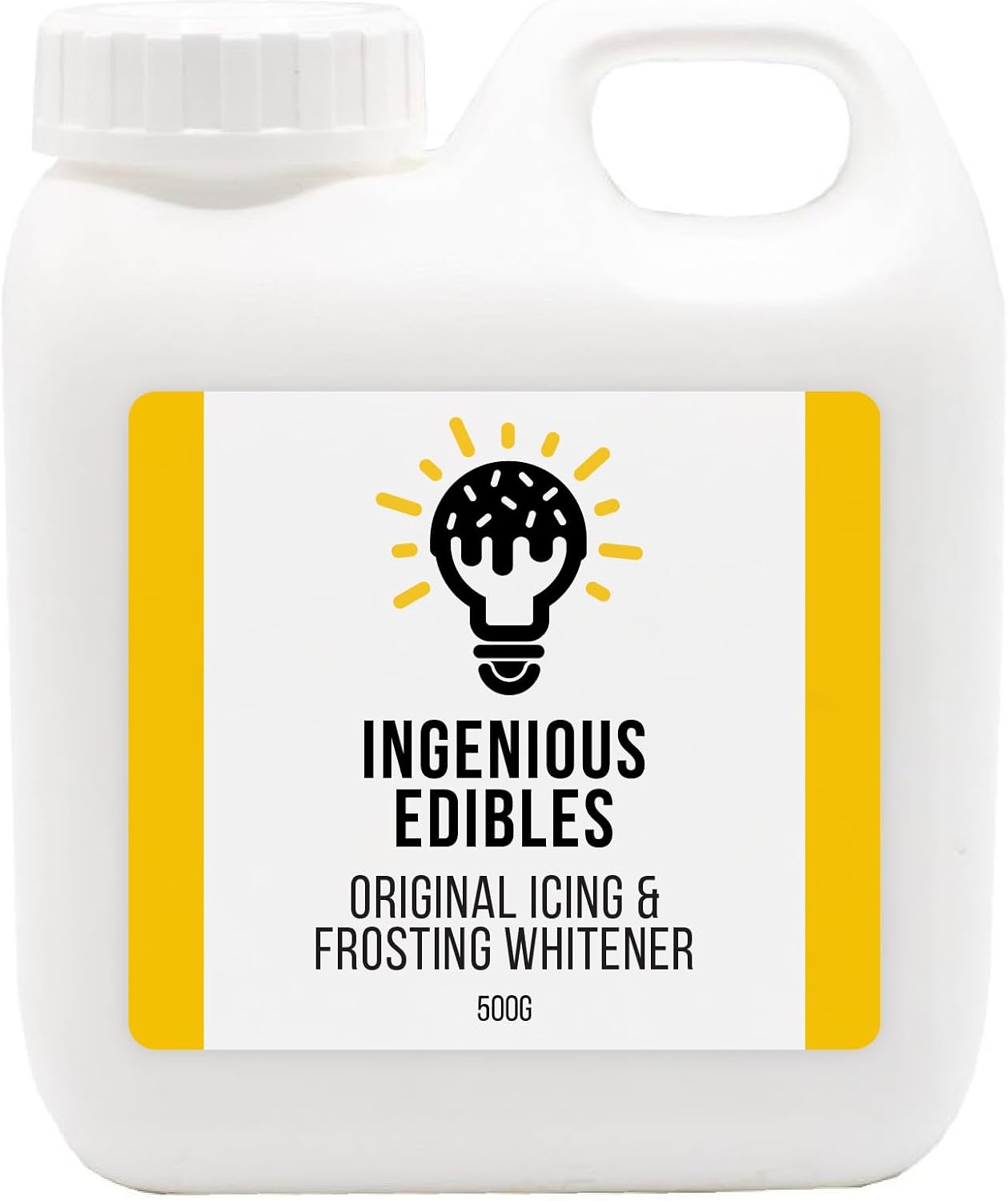 Ingenious Edibles Icing & Frosting Whitener, White Food Colouring (500 g (Pack of 1))