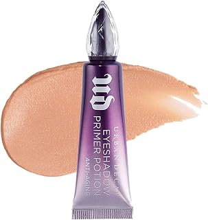 Urban Decay Anti-Aging Eyeshadow Primer Potion, Nude Eye Primer, Improves Look of Fine Lines & Texture, Smooths & Preps Eyelid Base for Vibrant Color, Crease-free Eye Makeup Looks, Vegan