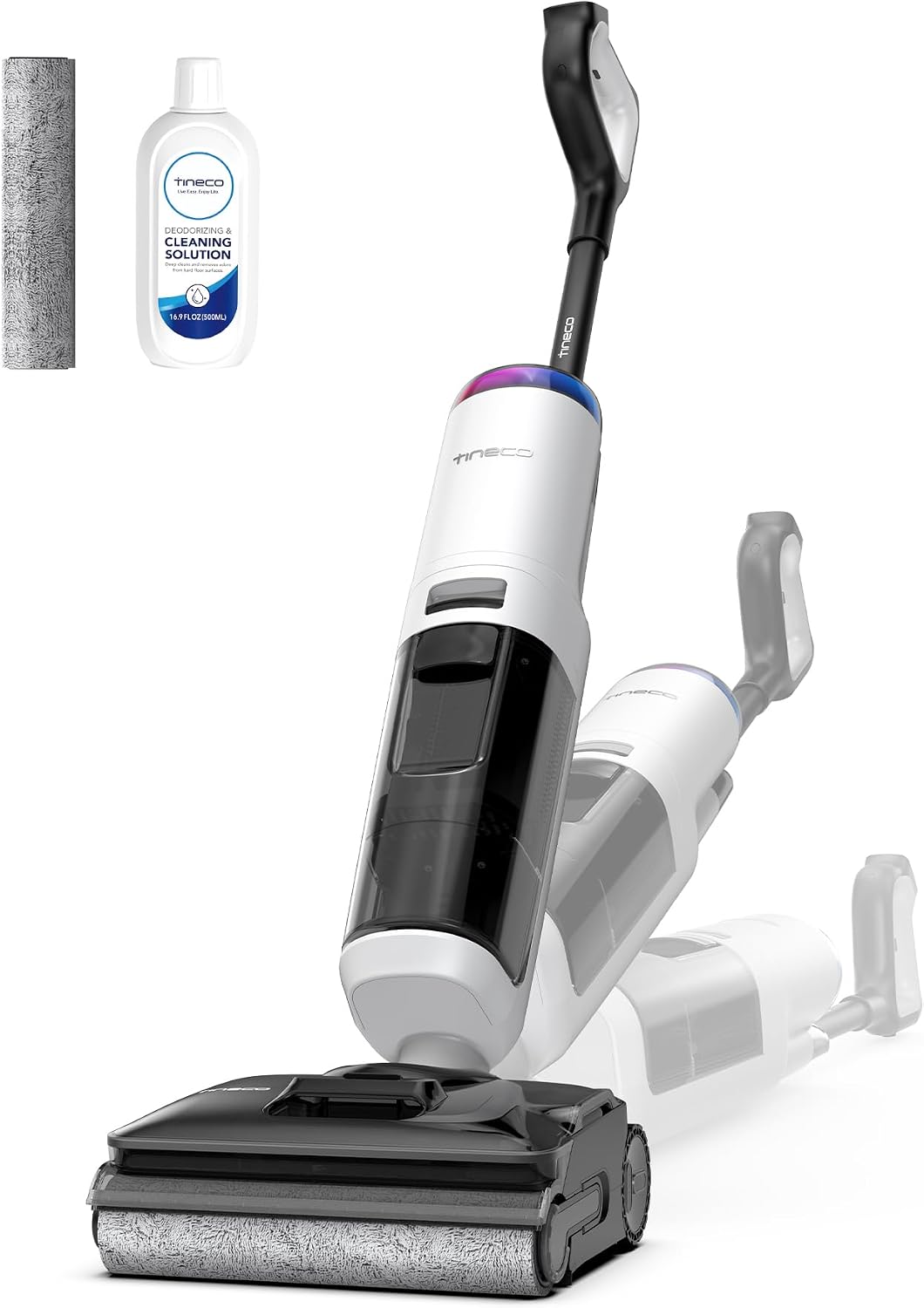 Tineco Floor One S7 Stretch Turbo Cordless Wet Dry Vacuum Cleaner, 65 Minutes Runtime, ReverseScrub for Stubborn Stains, Quiet Mode for Pet-Friendly Cleaning