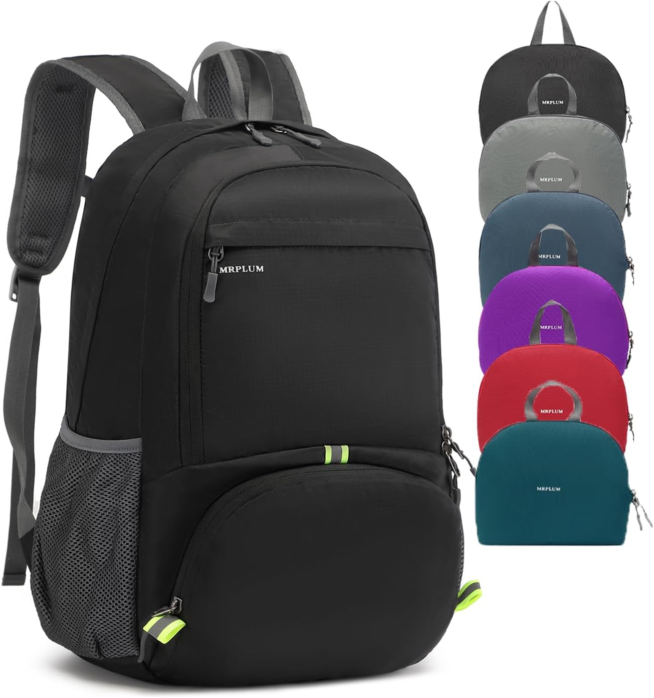 MRPLUM 30L Rucksack Foldable Ultralight Packable Backpack, Unisex Durable Handy Daypack for Travel & Outdoor Sports Durable & Waterproof