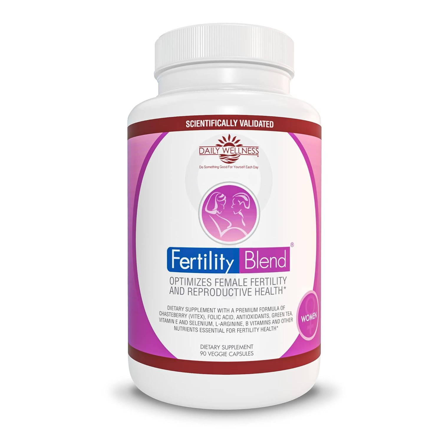 Fertility Supplements for Women - Natural Fertility Pills Conception Aid, Regulate Hormones and Cycle, Balance Ovulation/Vitex, Folic Acid, Antioxidants 90 Veggie Caps, 30 Day Supply