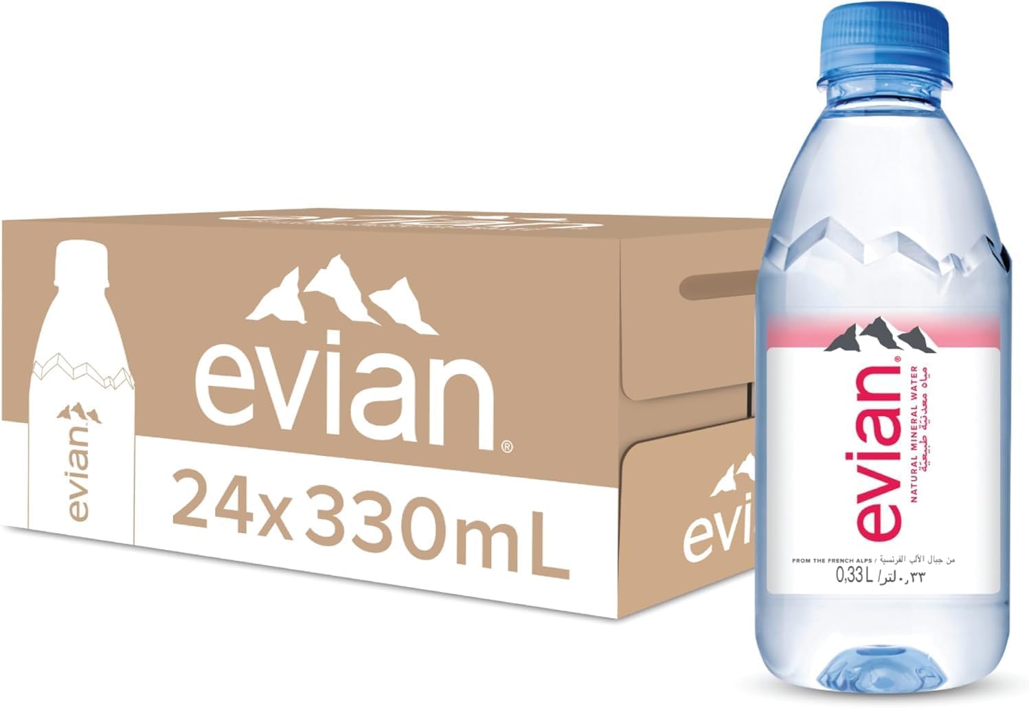Evian Mineral Water 24 X 330Ml