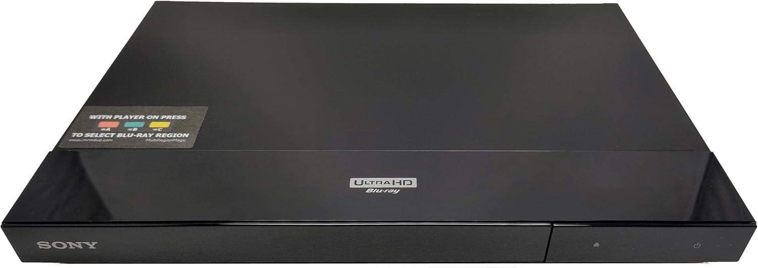 Blu-ray Player Compatible with Sony UBP-X700/K Multi-Region, Blu-ray A, B & C and DVD 0-8, 4K Ultra HD - 2D/3D - Dolby Vision - UBP-X700K - UBPX700K