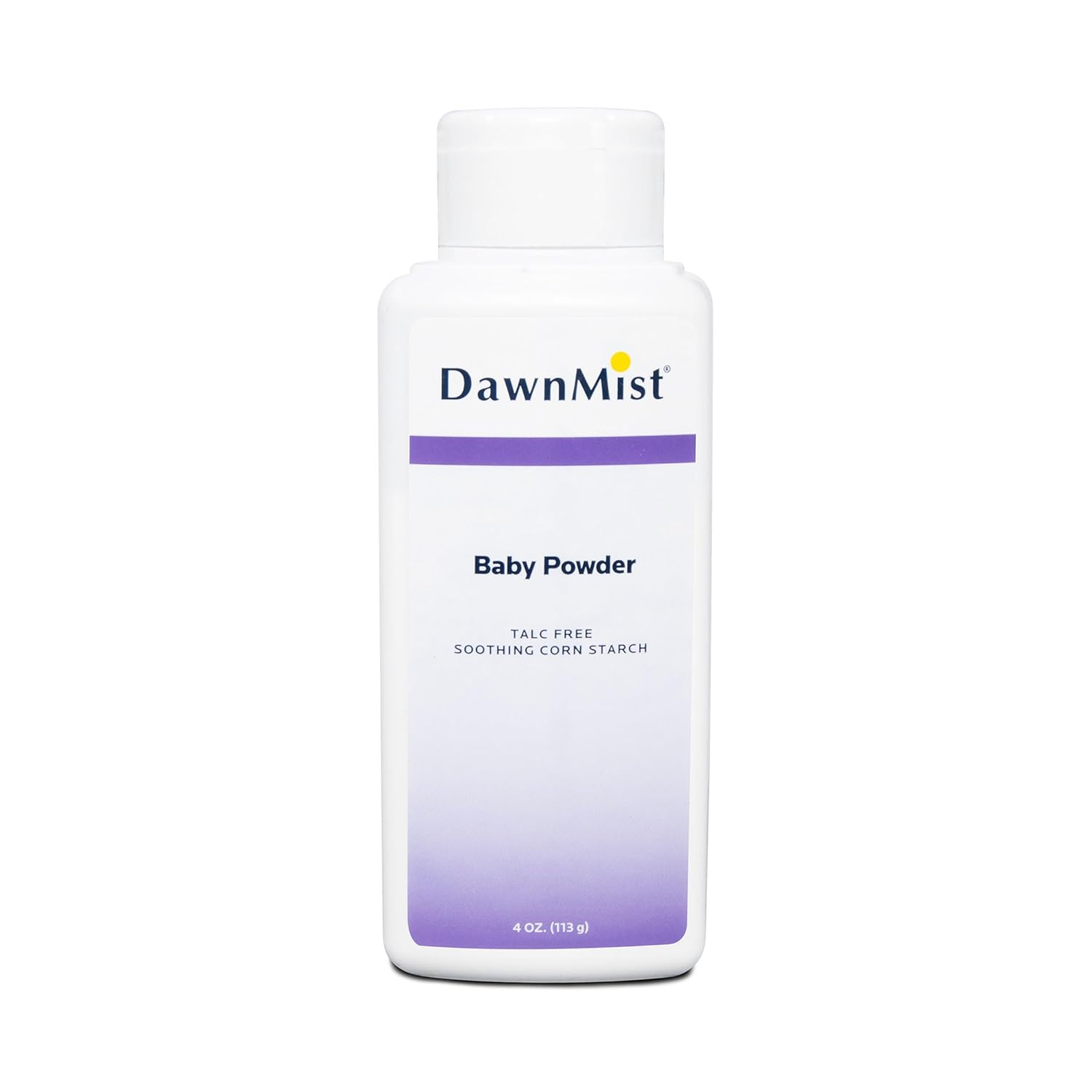 Dukal DawnMist Cornstarch Baby Powder 14 oz – Pack of 12 | Gentle, Talc-Free Formula for Baby & Adult Use, Soothes & Absorbs Moisture