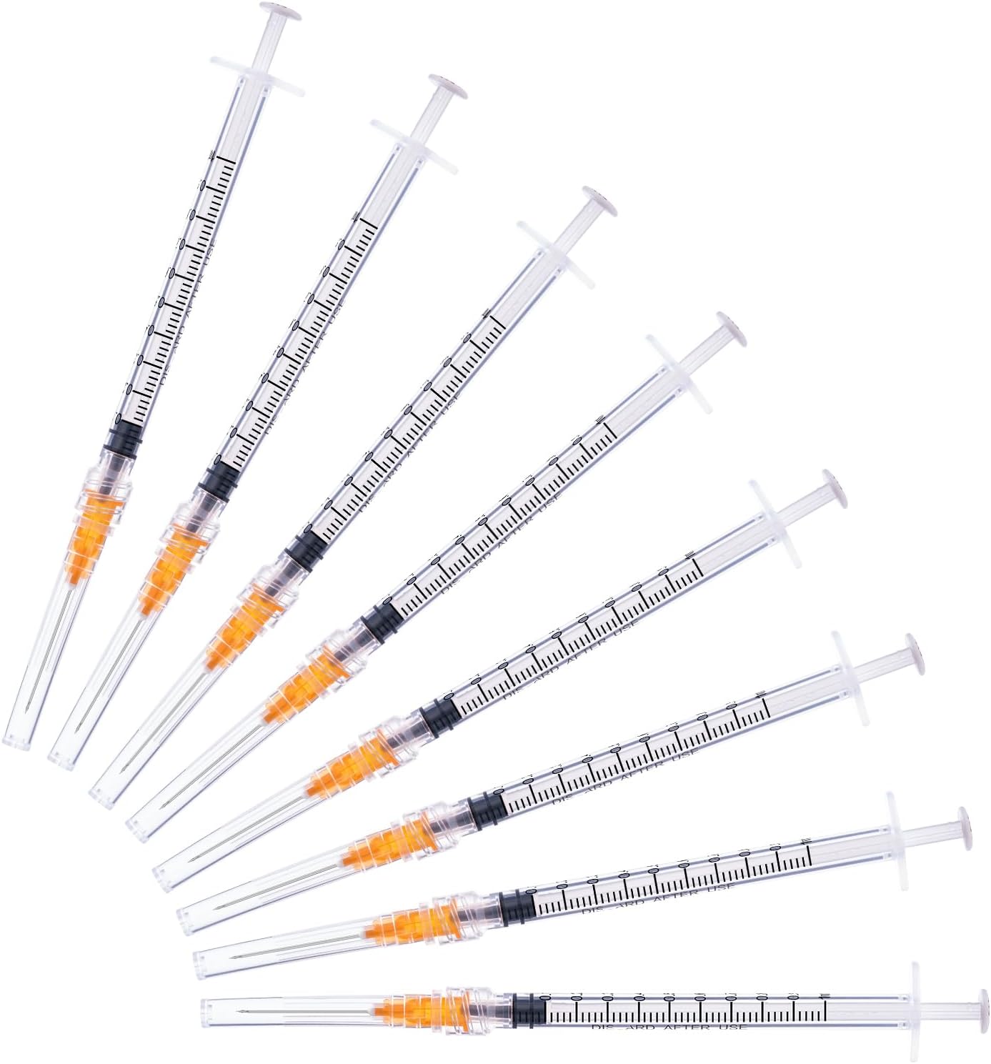 Disposable 1ml syringe with 25G 1inch Lab Supplies, Individually Packaged 50Pack | Individually Packaged