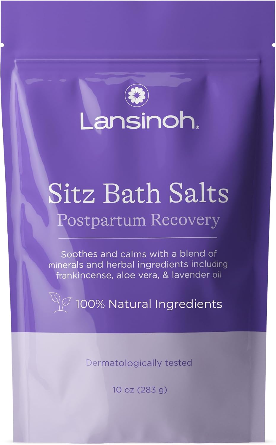 Lansinoh Sitz Bath Salts for Postpartum Care, 10 Ounces