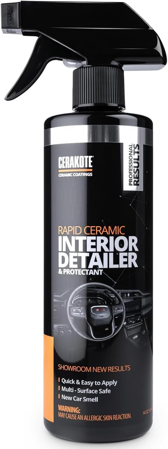 CERAKOTE Rapid Ceramic Interior Detailer (414 ml) - Professional Care, Cleaning and Treatment for Car Interior - Long-Lasting Effect - Ceramic Technology - For All Surfaces - Fresh Fragrance