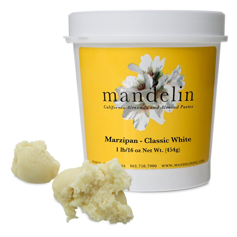 Mandelin Marzipan Modeling Paste, 33% Almonds, 67% Sugar (2 lb)