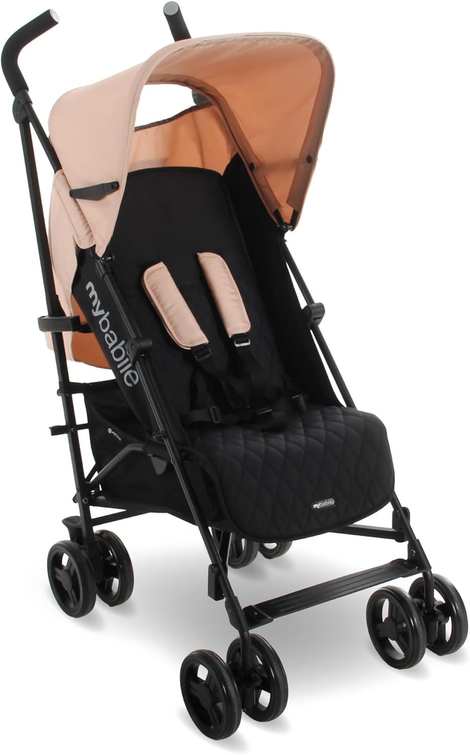 My Babiie MB01 Stroller - from Birth to 4 Years (22kg), Lightweight & Compact Umbrella Fold, Travel Buggy for Toddlers - Pink
