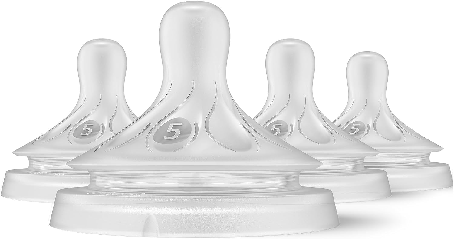Philips AVENT Natural Response Baby Bottle Nipples Flow 5, 6M+, 4pk, SCY965/04