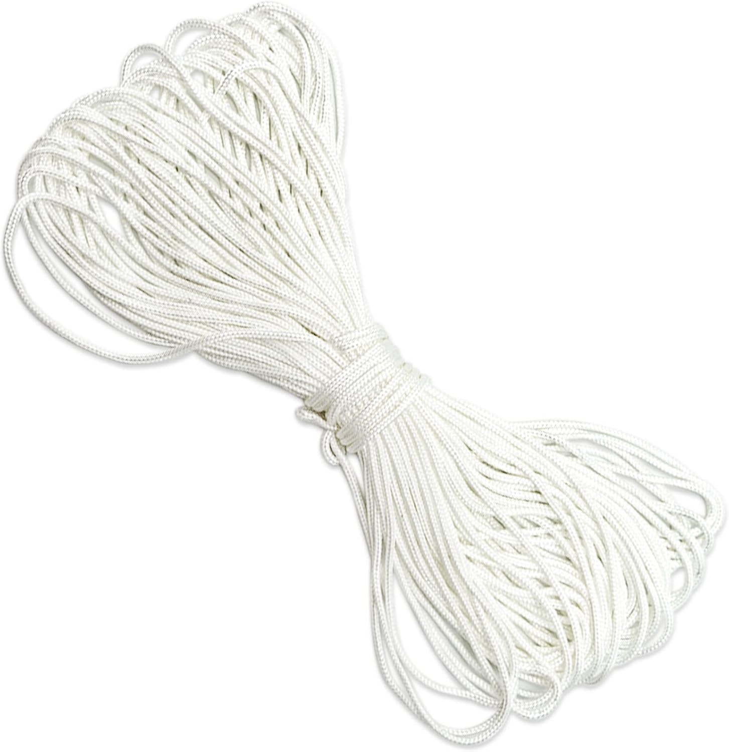 2mm Roman Blind Cord, 20 Meters White Braided Cord Blind String Cord White String Picture Cord Lift Shade Cord Picture Hanging Cord Nylon Braided Cord Frame Hanging String for Crafts Blinds