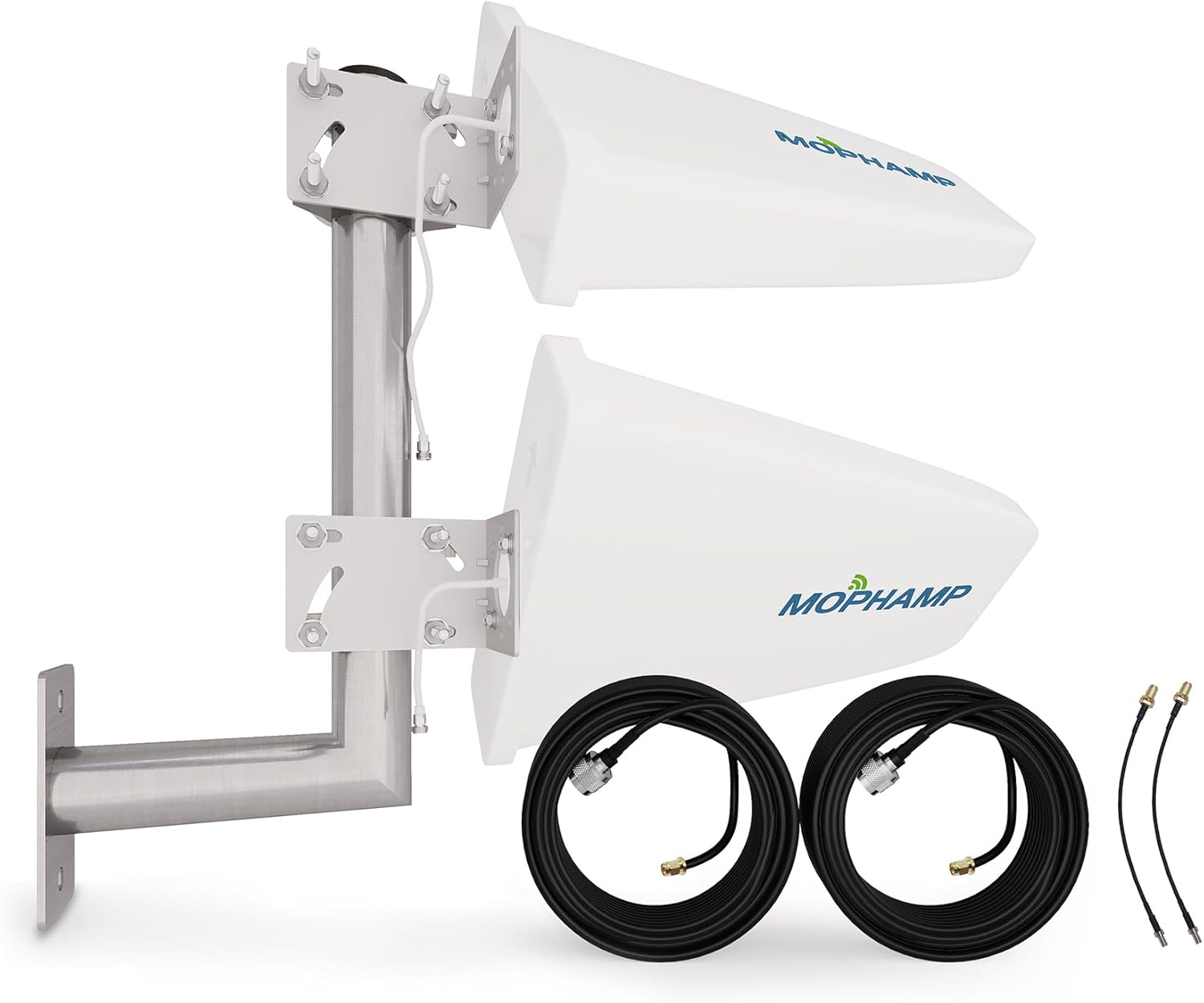 MIMO 2x2 External 4G LTE/5G Log Periodic Antenna 698-3800 MHz 10dBi Works with Hotspots, Routers, Gateways SMA TS9 Ports | L-Mount Included