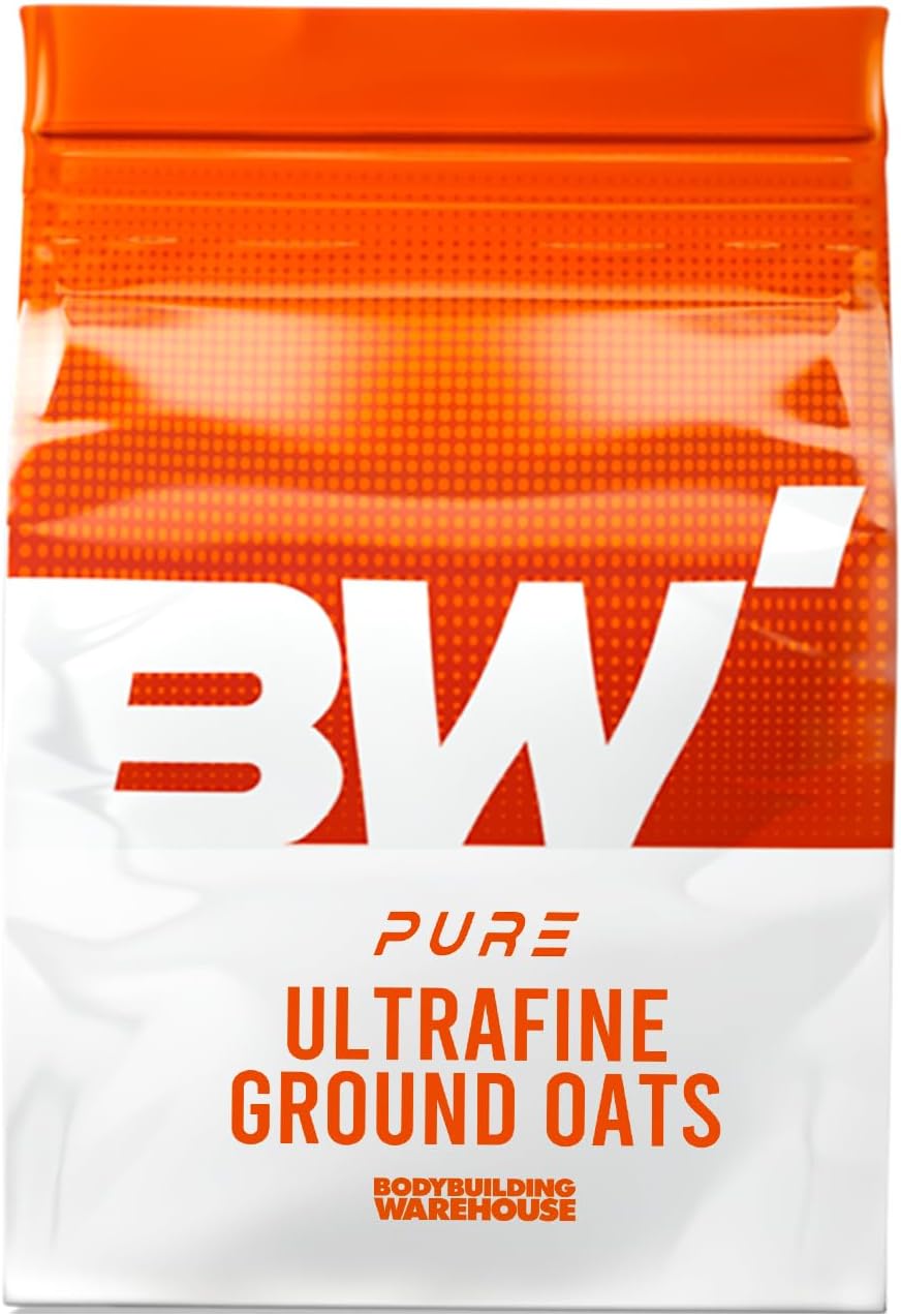 Bodybuilding Warehouse, Pure Ultrafine Ground Oats - Add to your Protein Shakes - (Unflavoured, 1kg)