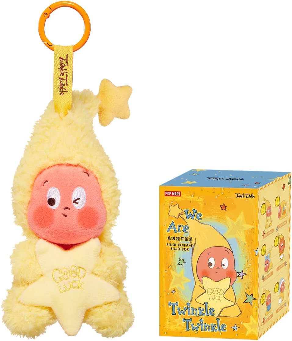POP MART We are Twinkle Twinkle Series-Plush Pendant 1Box 2.5 inches Action Figure Chic Art Toy Articulated Character Premium Design Gifts for Women Fan-Favorite Collectible