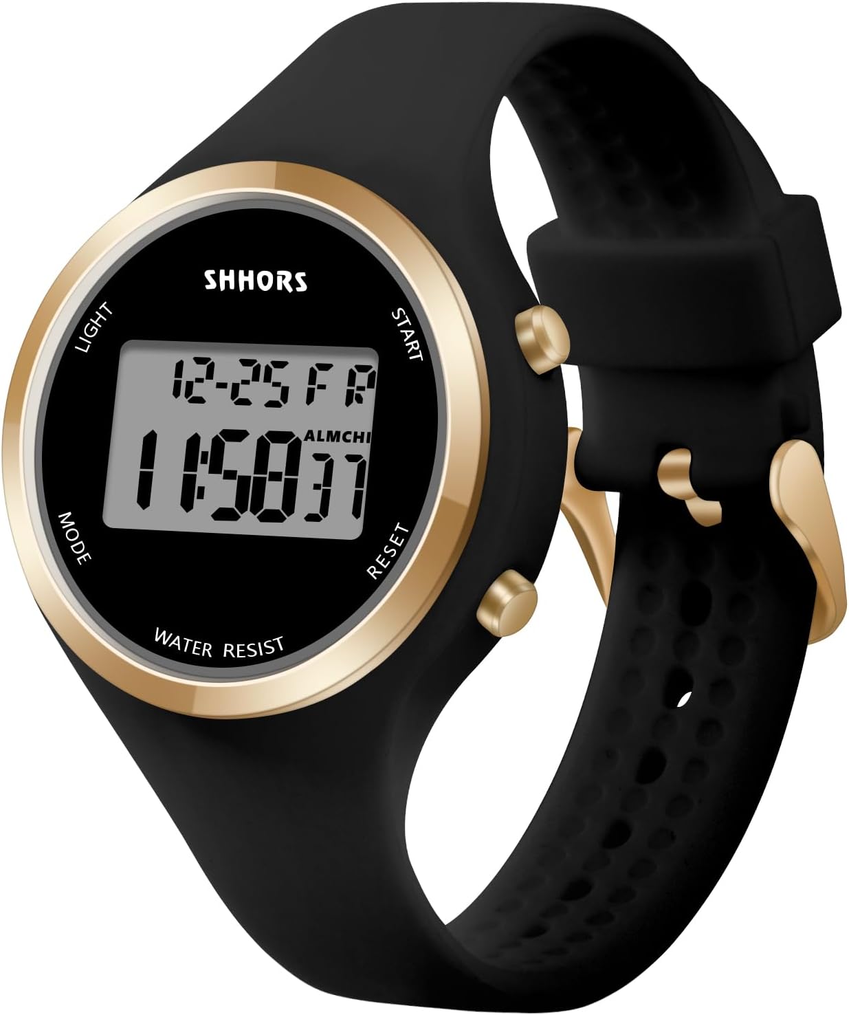 AOOSU Digital Watches for Student, LED Ladies Digital Watch, Silicon Strap Elecreonic Watches, Outdoor Sport Fashion Ladies Wrist Watch with Alarm Week LED Light for Students Women and Men