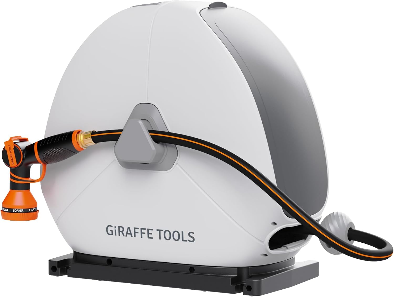 Giraffe Tools Ground-Mounted Retractable Garden Hose Reel,1/2" x 82FT