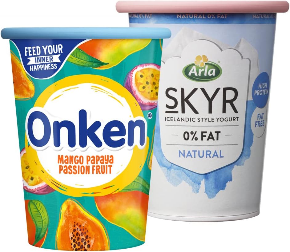 MOOPOPS Large Reusable Silicone Yoghurt & Cream Pot Lids - 2 Pack | Dishwasher & Fridge Safe | Airtight Lid Seal | Durable & Easy To Use | Designed To Fit Standard Yoghurt & Cream Pots | BPA Free