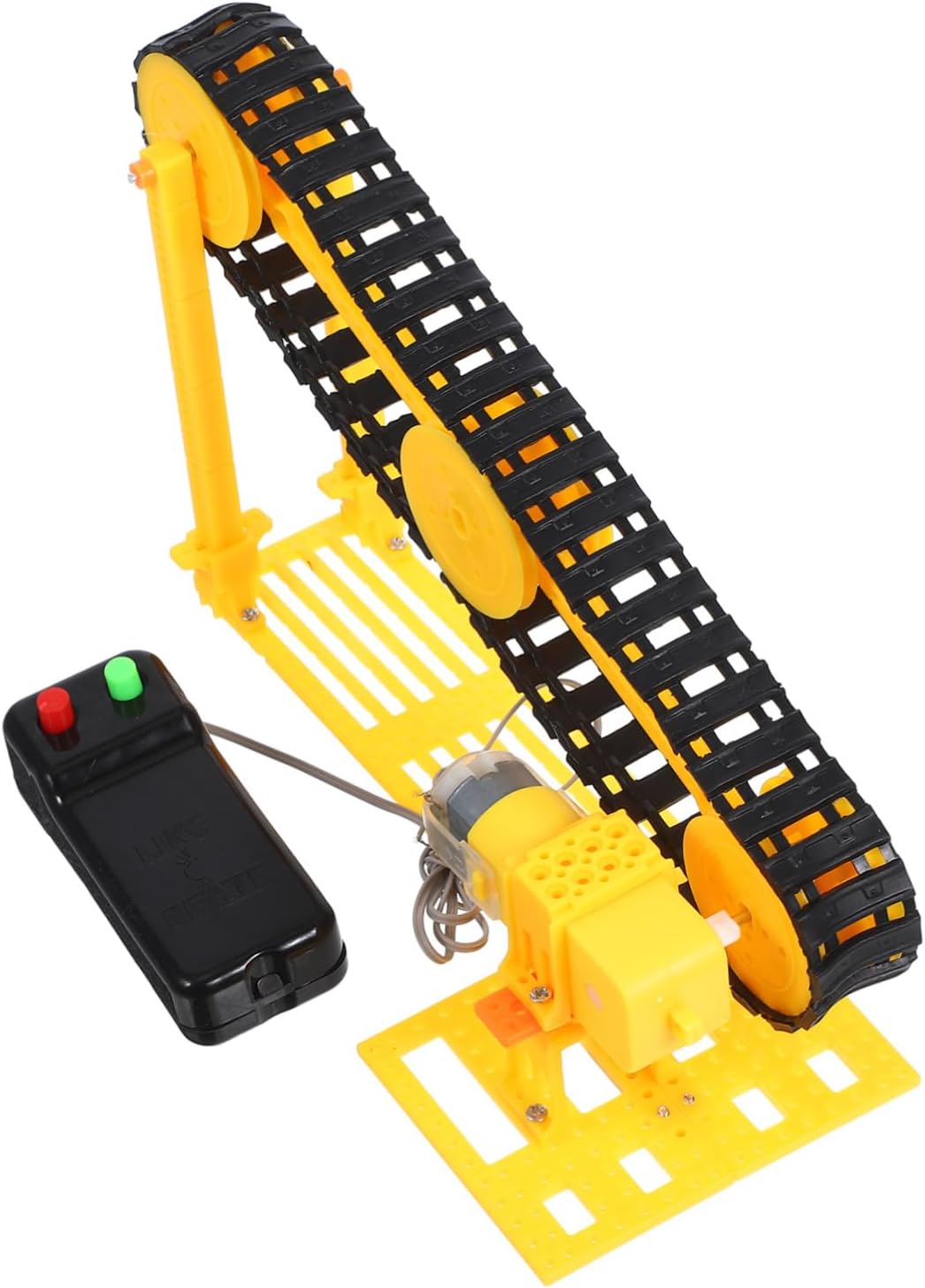 Inoomp Diy Conveyor Belt Model Educational Science Experiment Kit for Kids Hands-on Building Toy Interactive Learning Home Activity