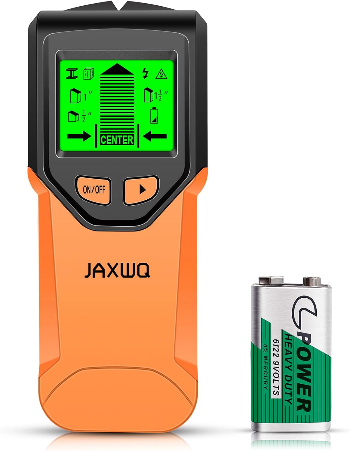 Stud Finder Wall Scanner - 5 in 1 Stud Finder Tool w/Smart Chip and HD LCD Display, Stud Detector Beam Finders for the Center and Edge of Wood AC Wire Metal Studs Joist Pipe (Onion)