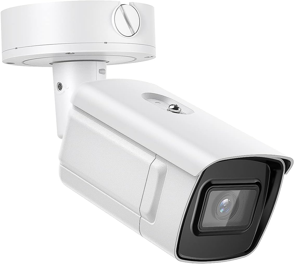 4MP LPR License Plate Recognition ANPR Varifocal PoE Bullet IP Camera with 164ft IR Night Vision, H.265+, DarkFighter, International English Version, 2CD7A46G0/P-IZHS 2.8-12mm