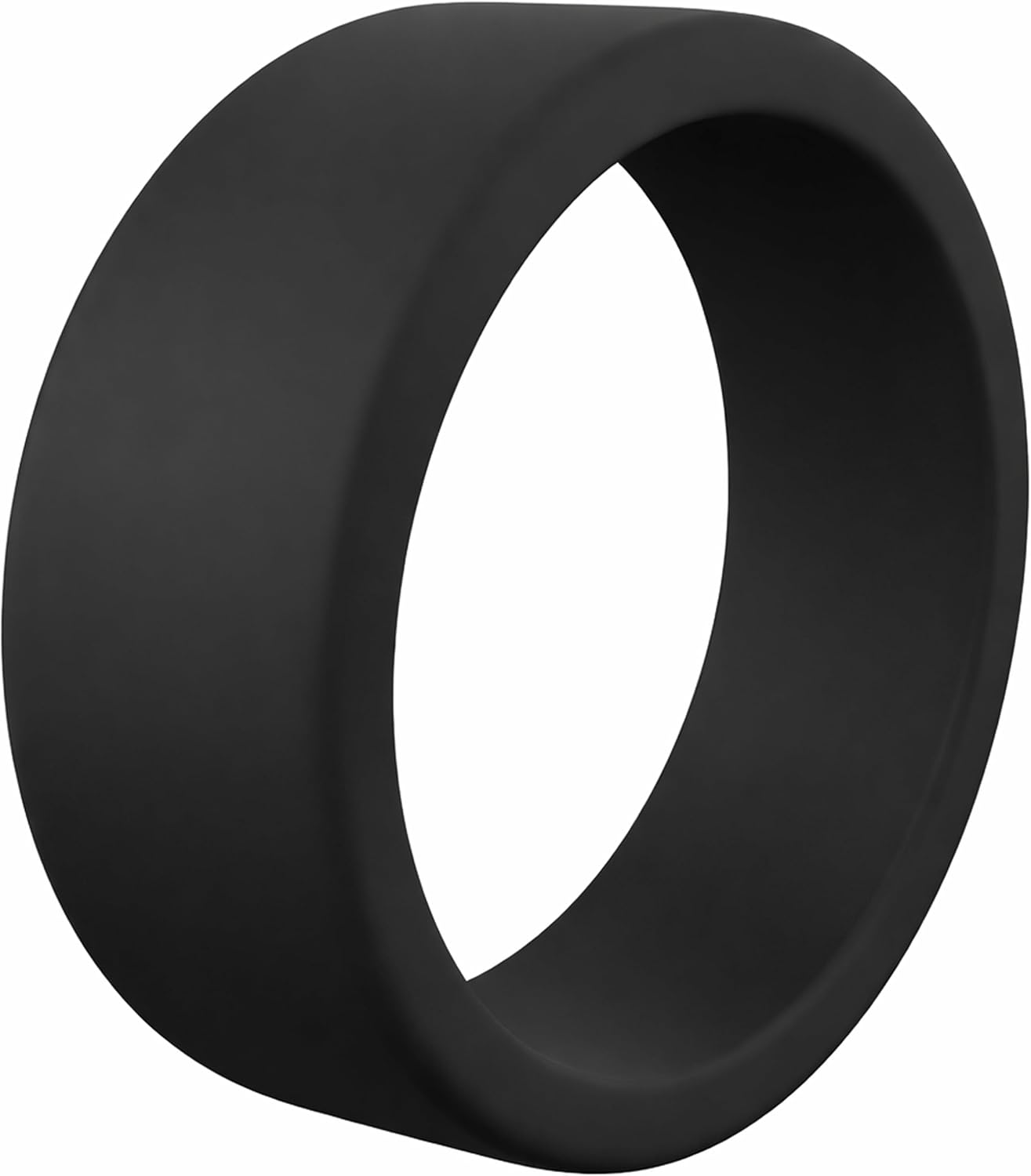 QALO Men's Silicone Wedding Band – Comfortable Fit for Active Lifestyle | Flexible Heat Resistant Silicone Material, Breathable Skin-Friendly Design, Lightweight All-Day Wearable Rubber Wedding Ring