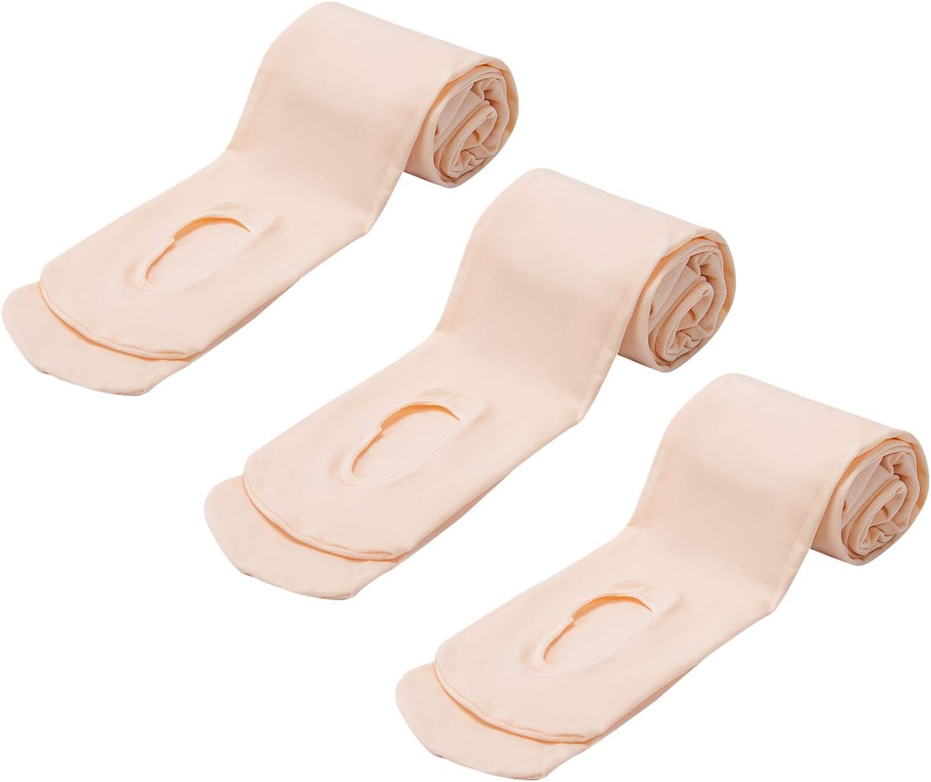 MANZI Womens Girls Solid Color Comfortable Convertible Ballet Tights 1-3 Pairs Pack