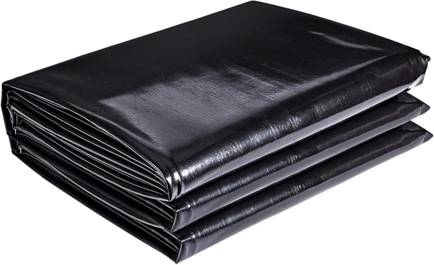 ToLanbbt Pond Liner 10 FT x 10 FT HDPE Pond Liners, 20 Mil UV Resistant Preformed Pond Liner Easy Cutting, Pond Liner for Natural Looking Ponds, Waterfall, Koi Pondsand Water Garden (Black)