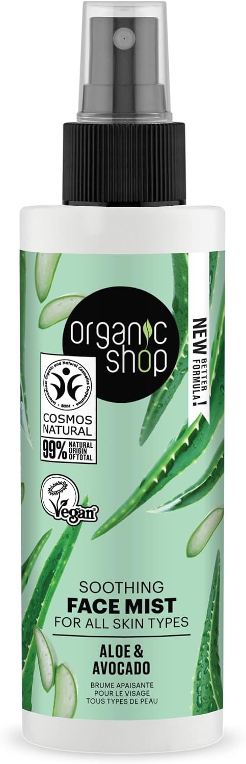 Organic Shop Avocado and Aloe Skincare Soothing Face Mist, 150 ml