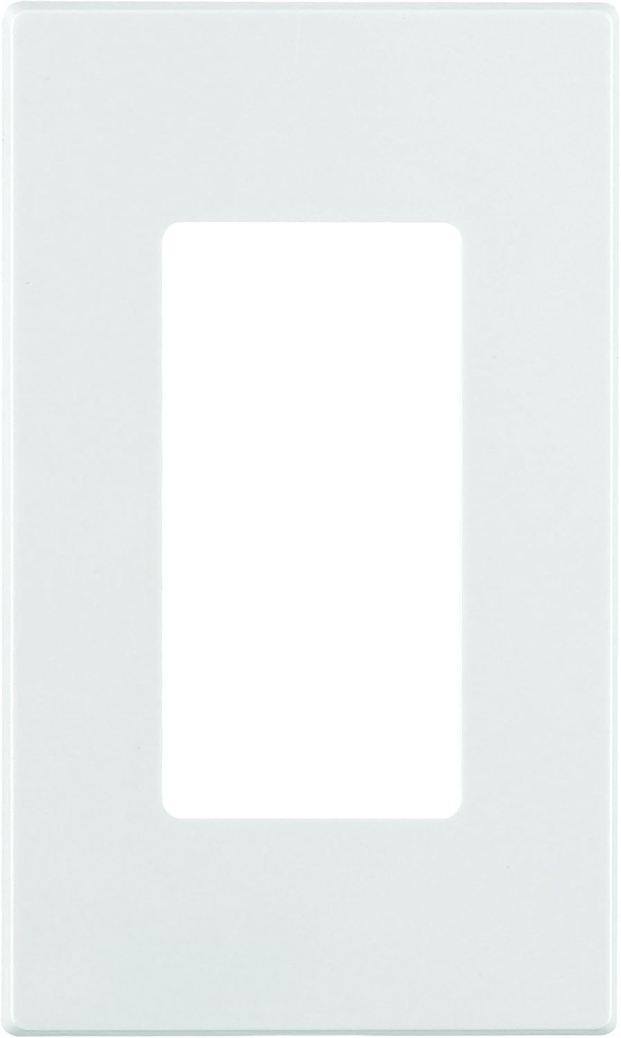 Leviton 1-Gang Decora Plus Screwless Wall Plate, 80301-SW, White