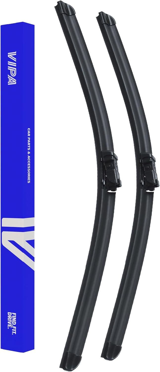 Vipa Car Parts Premium Wiper Blade Kit | Fits: FORD FIESTA MK7 Hatchback (Sep 2008 to Apr 2018) | All-Weather Performance | Durable, Streak-Free Windshield Wipers | Easy Installation