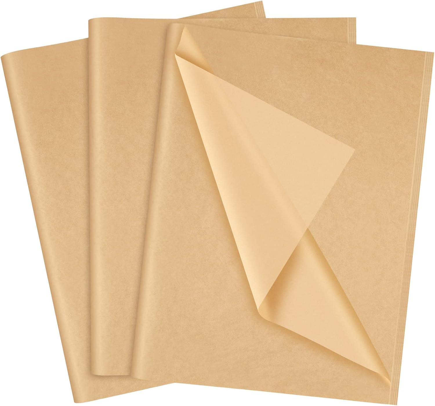 NEBURORA Kraft Tissue Paper for Gift Bags 60 Sheets Beige Wrapping Tissue Paper Bulk 14 X 20 Inch Brown Wrapping Paper for Gift Packaging Filler Art Crafts DIY Birthday Wedding Holiday (Kraft)