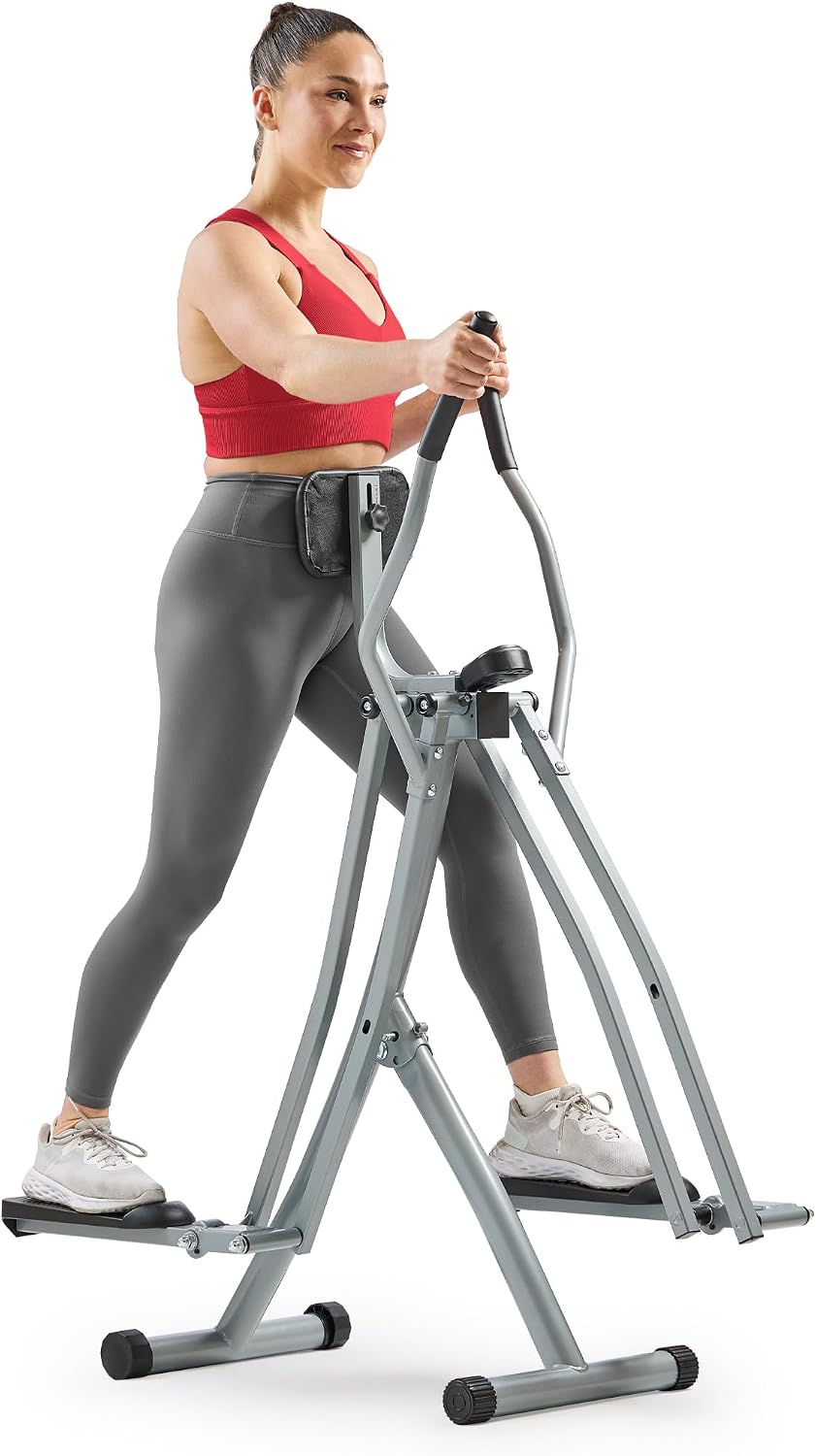 Sunny Health & Fitness 2-in-1 Full Body Air Walker Elliptical Cross Trainer