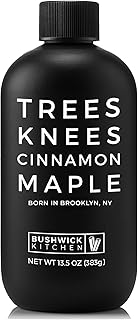 Trees Knees Cinnamon Maple, Organic Maple Syrup Infused with Cassia Cinnamon ,11.5 Ounce Bottle Vegan, Gluten Free, Paleo-friendly, Grade-A, Pure Maple Syrup, Foodie Gifts, Coffee Gifts, Cocktail Gifts