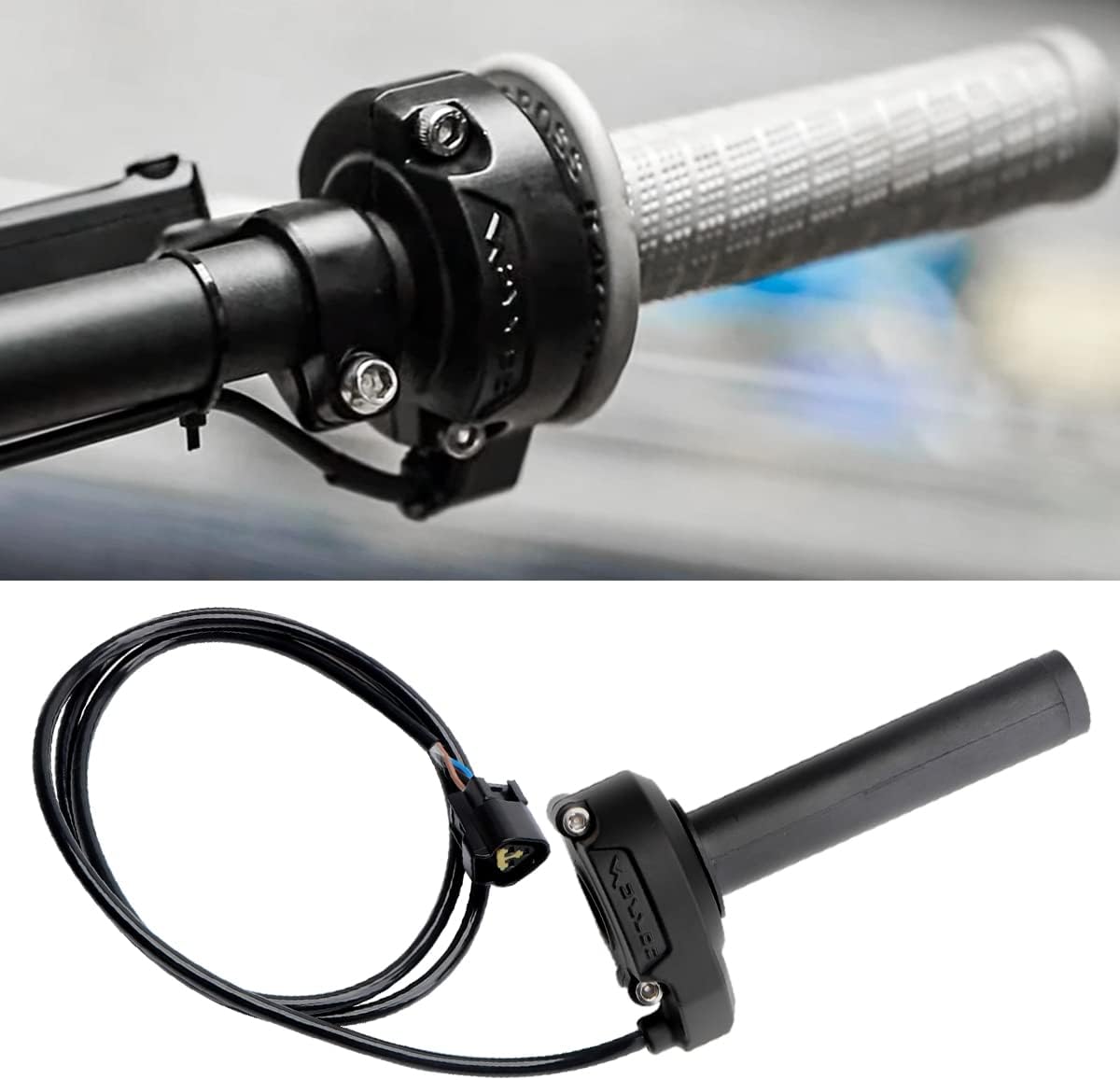 Electronic Throttle Grips Handlebar for Sur Ron Light Bee X/S Segway X160 X260, High-Precision Original SurronThrottle Grip with Cable, Motorbike Accelerator Handle for Sur-Ron OEM Parts
