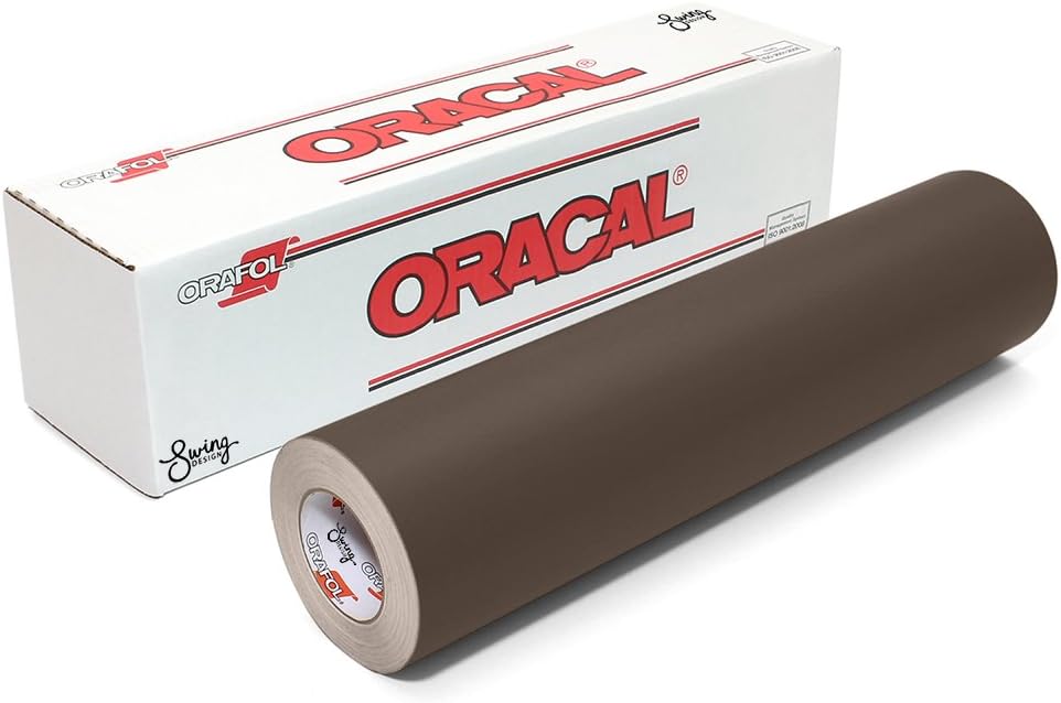 ORACAL Matte Removable 631 Adhesive Vinyl, 12" X 6', Brown