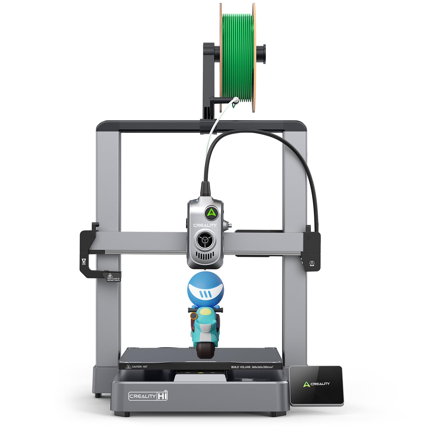 Creality Hi 3D Printer, Support Multi-Color 3D Printing, Easy to Start, Fully Automated Filament Detection, All Metal Frames, ≤48 dB Quiet, Large Build Volume 260 x 260 x 300mm