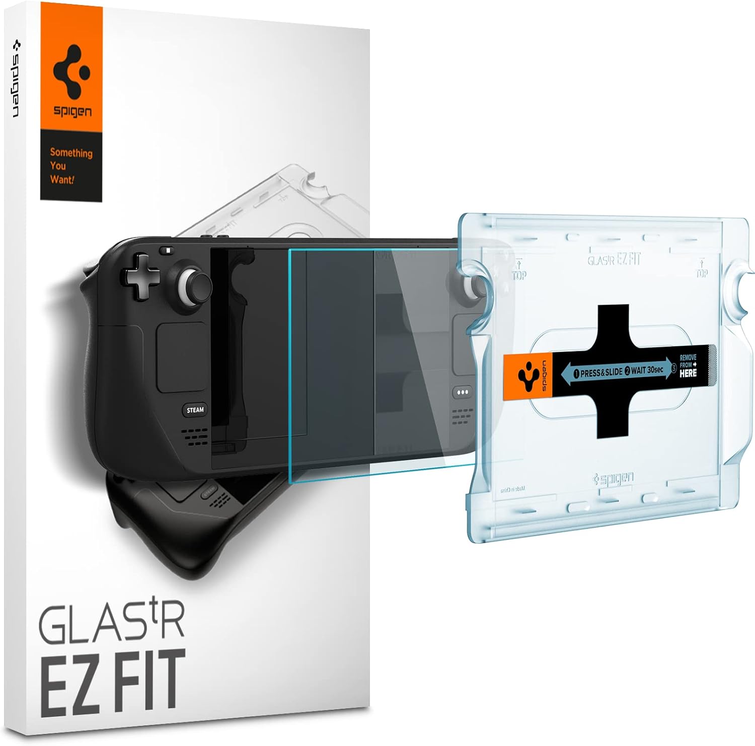 Spigen EZ Fit Tempered Glass Screen Protector for Valve Steam Deck - 1 Pack