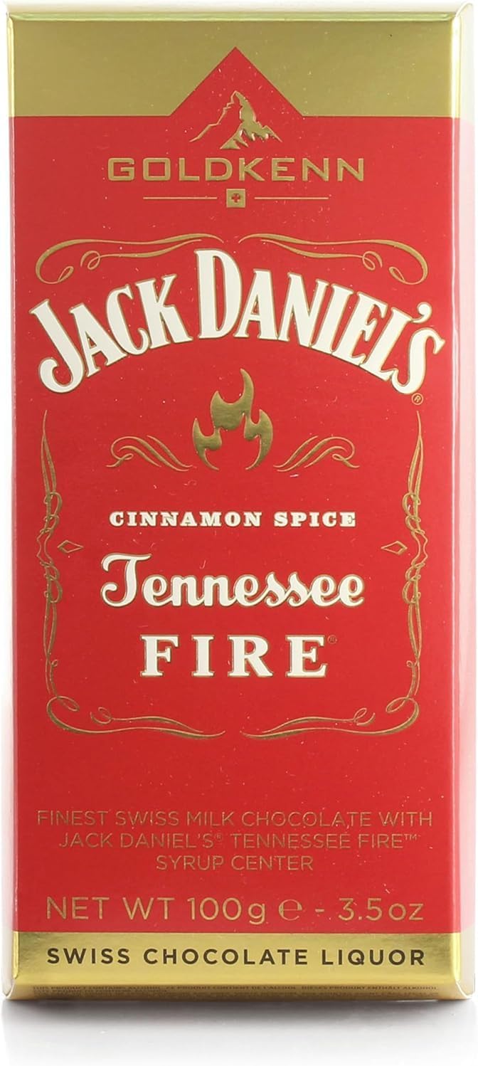 Jack Daniel's Fire Whiskey Liqueur Chocolate Bar, 100 g Goldkenn