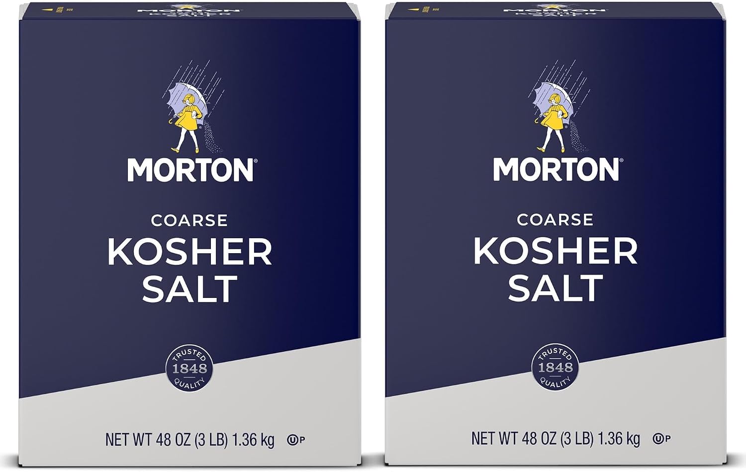 Morton Kosher Salt Coarse Cooking Salt (72 oz / 3 lb), 10-Pack