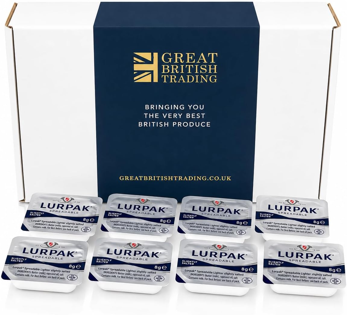 GREAT BRITISH TRADING Lurpak Spreadable Butter Portions, 50 x 8g