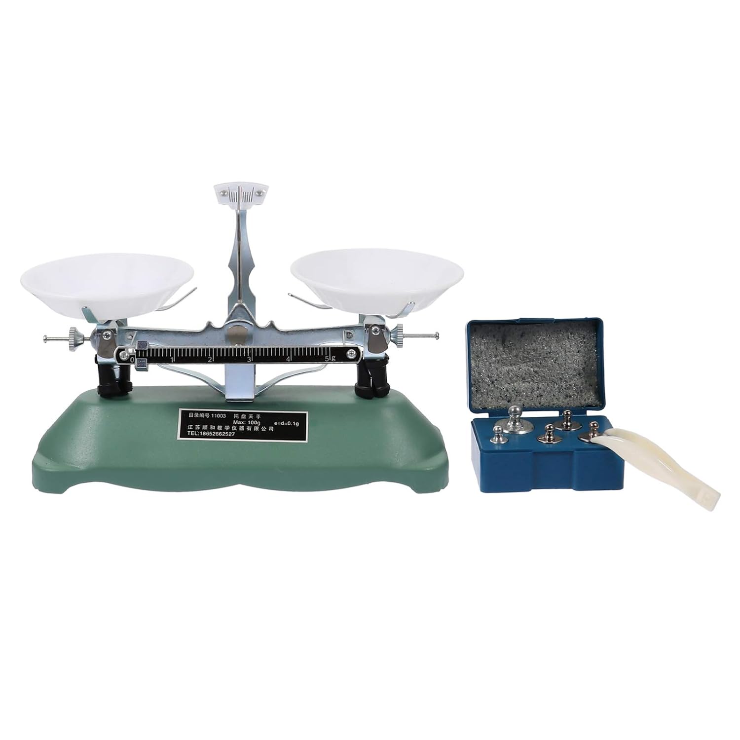 iplusmile Mechanical Balance Scale with Weights for Students School Chemistry Physics Experiment Accessory Lab Supplies Tool