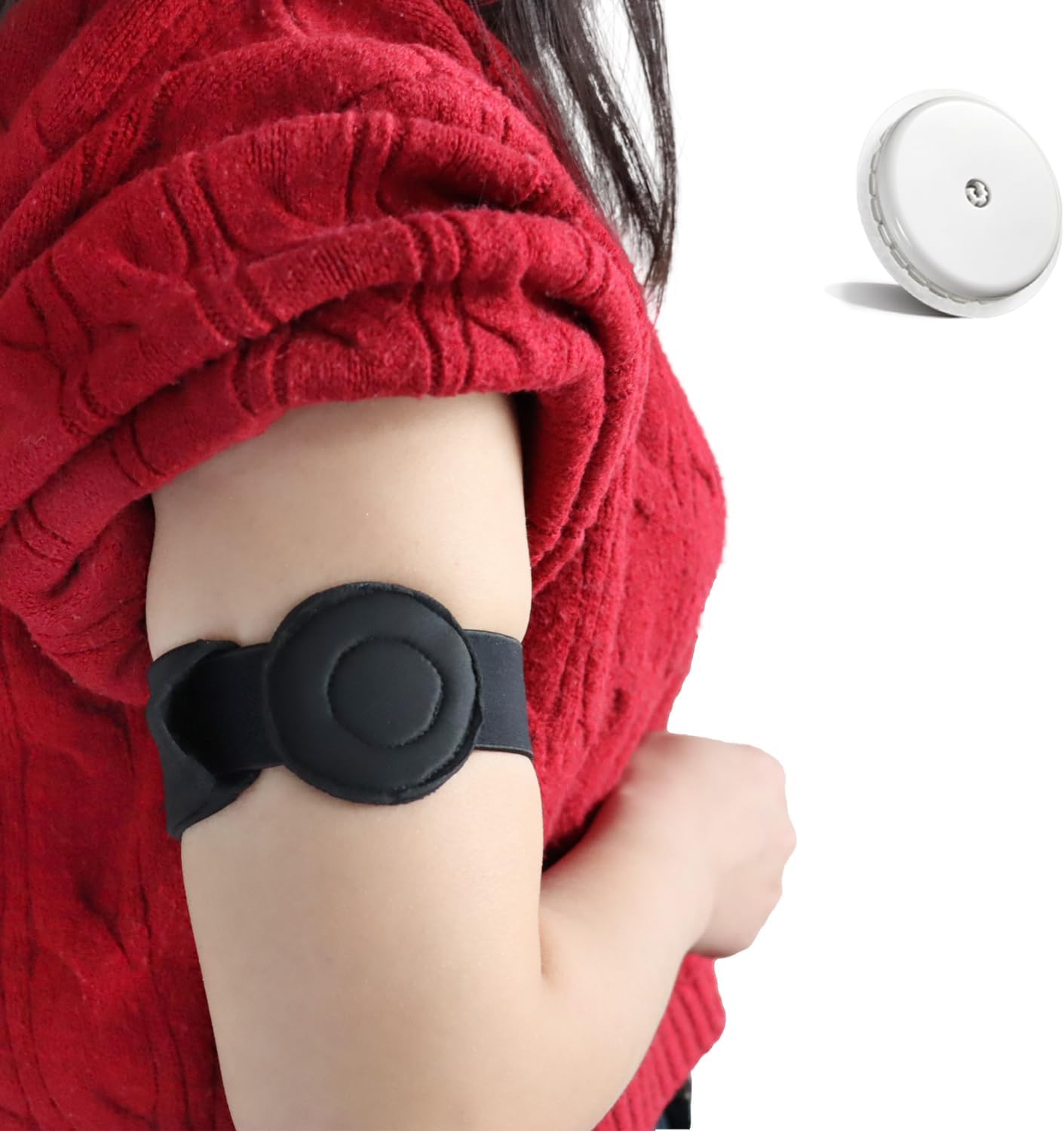 2 Pack Armband for Freestyle Libre Sensor 3 Covers Diabetes Arm Band Transmitter Protection Sensor Cover
