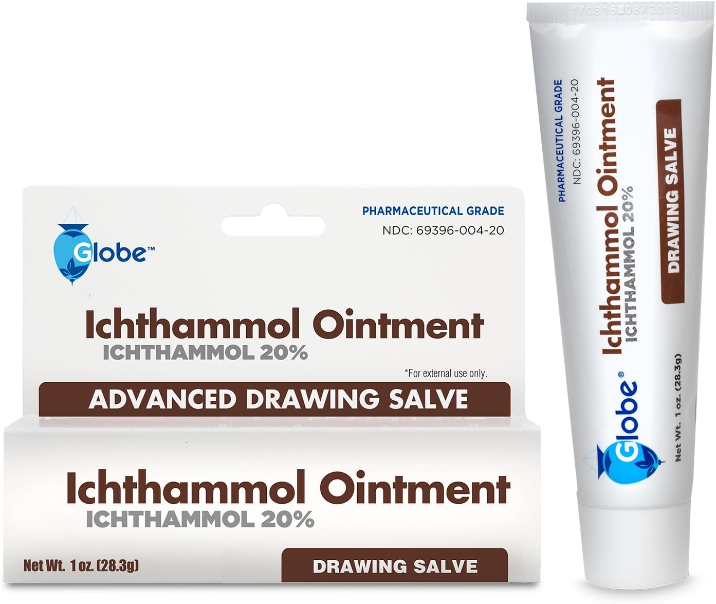 Globe Ichthammol Ointment 20% (Drawing Salve) 1 OZ